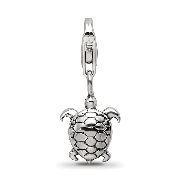 Sterling Silver Reflections Turtle Click-on for Bead