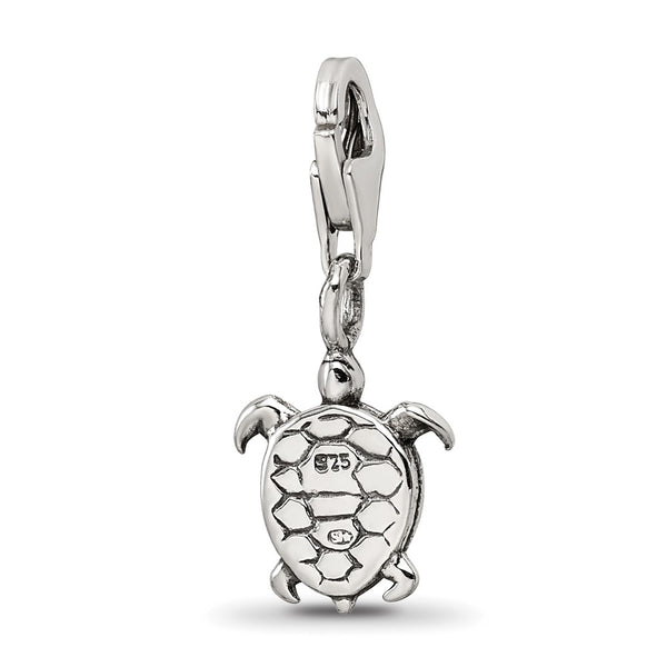 Sterling Silver Reflections Turtle Click-on for Bead