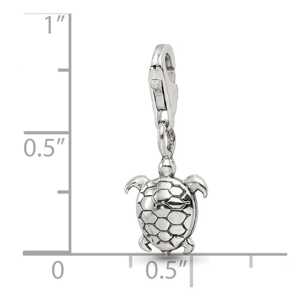 Sterling Silver Reflections Turtle Click-on for Bead