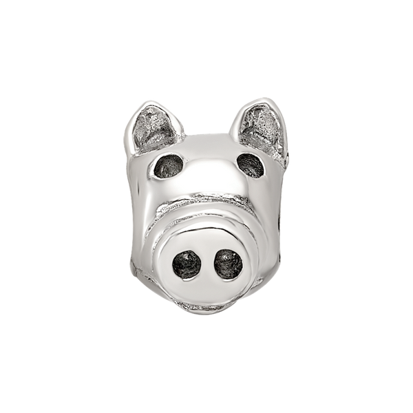 Sterling Silver Reflections Kids Pig Bead