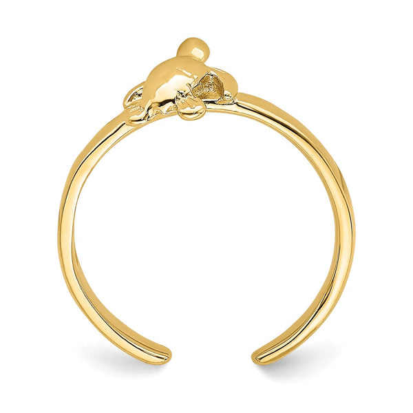 14KT Yellow Gold Sea Turtle Toe Ring