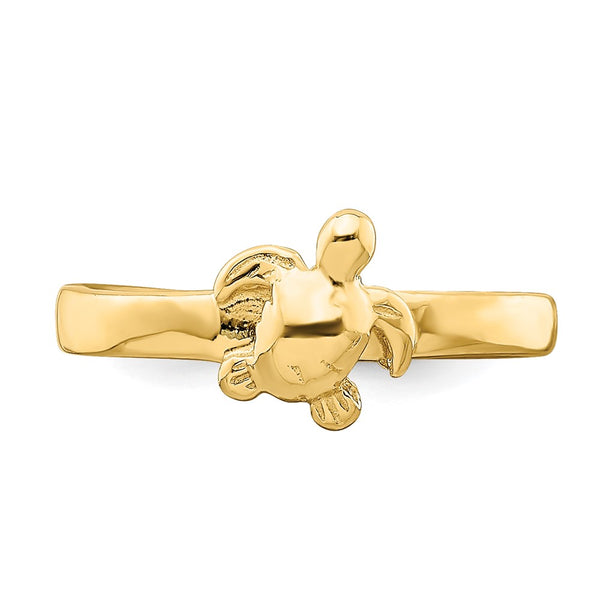 14KT Yellow Gold Sea Turtle Toe Ring