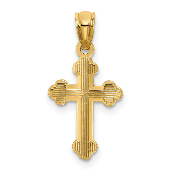 14KT Yellow Gold 22X11MM Cross Pendant-Chain Not Included