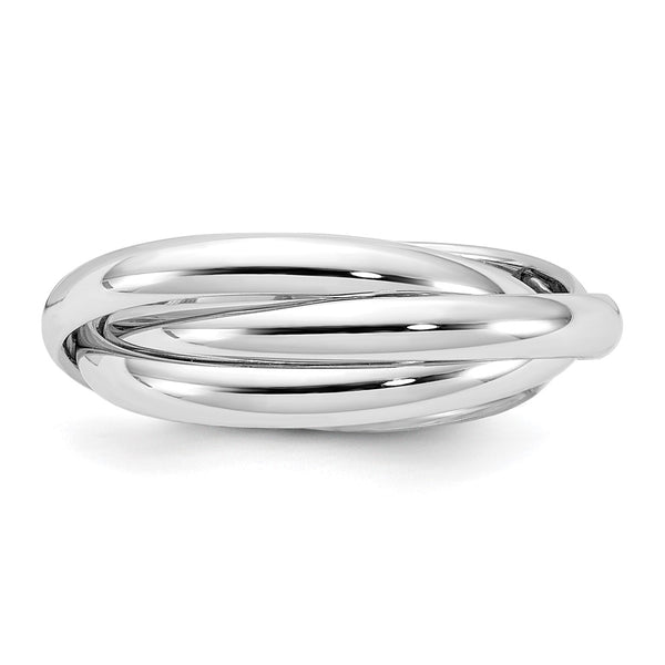 Twist Ring in 14KT White Gold; Size 7