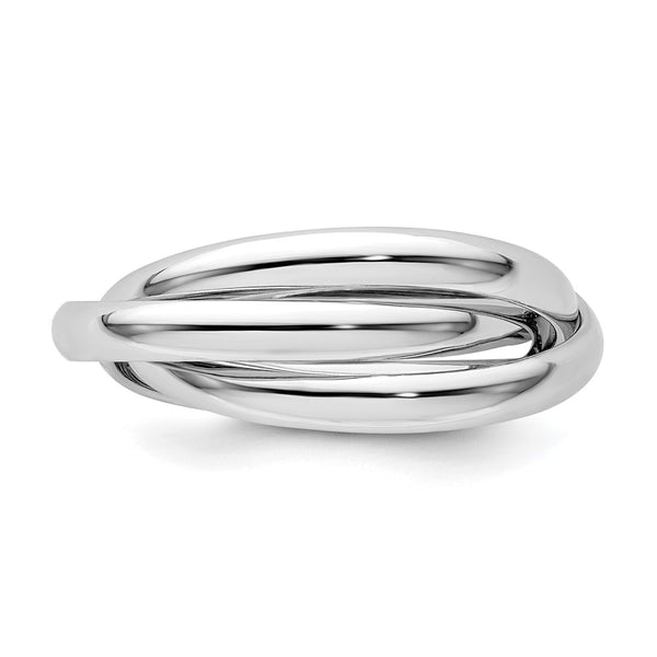 Twist Ring in 14KT White Gold; Size 7