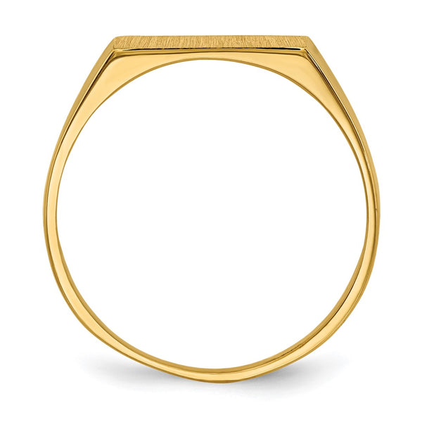 14KT Yellow Gold 5.5X12MM Signet Ring; Size 8