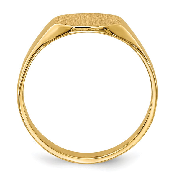 14KT Yellow Gold Childrens Signet Ring; Size 3