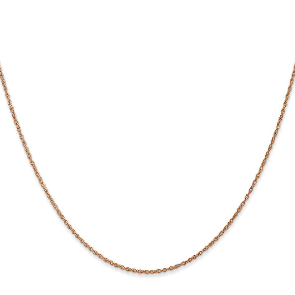 14KT Rose Gold 20-inch 0.8MM Rope Pendant Chain