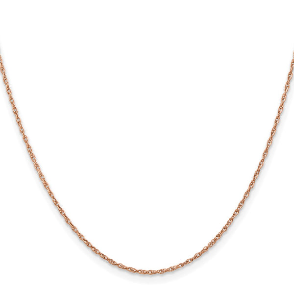 14KT Rose Gold 16-inch 1.15MM Cable Rope Pendant Chain