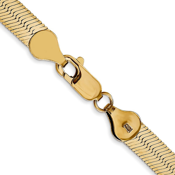 14KT Yellow Gold 20-inch 5.5MM Lobster Clasp Herringbone Chain