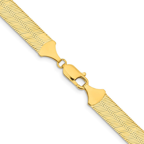 14KT Yellow Gold 24-inch 10MM Herringbone Chain