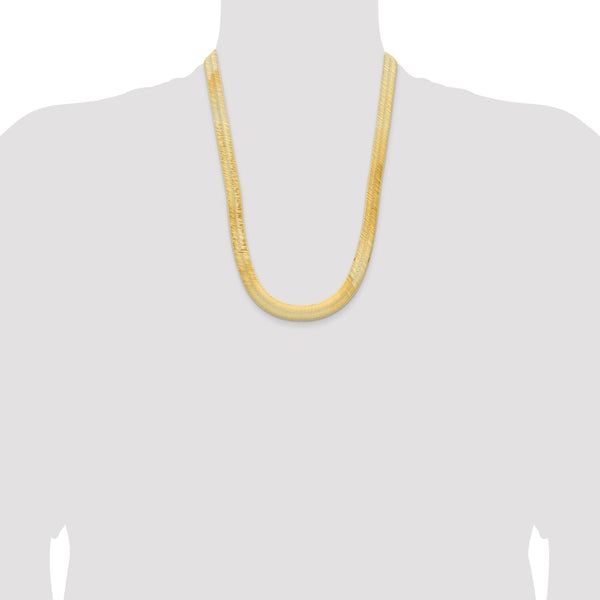 14KT Yellow Gold 24-inch 10MM Herringbone Chain