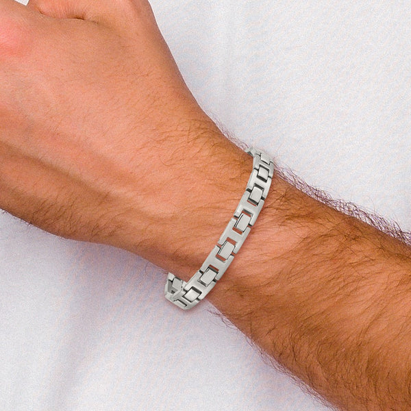 Stainless Steel Brushed and Polished 8.5in Bracelet