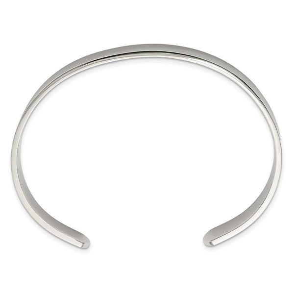 Engravable Stainless Steel 8-inch 9MM Cuff Bracelet