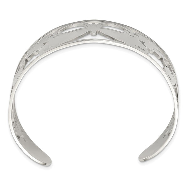 Stainless Steel 31MM Butterfly Bangle Cuff Bracelet