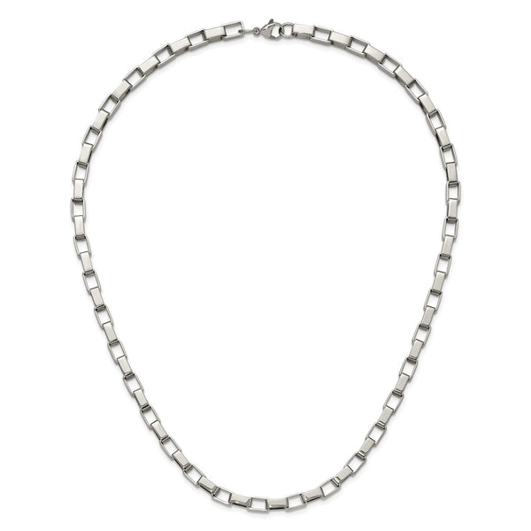 Stainless Steel Link 22in Necklace