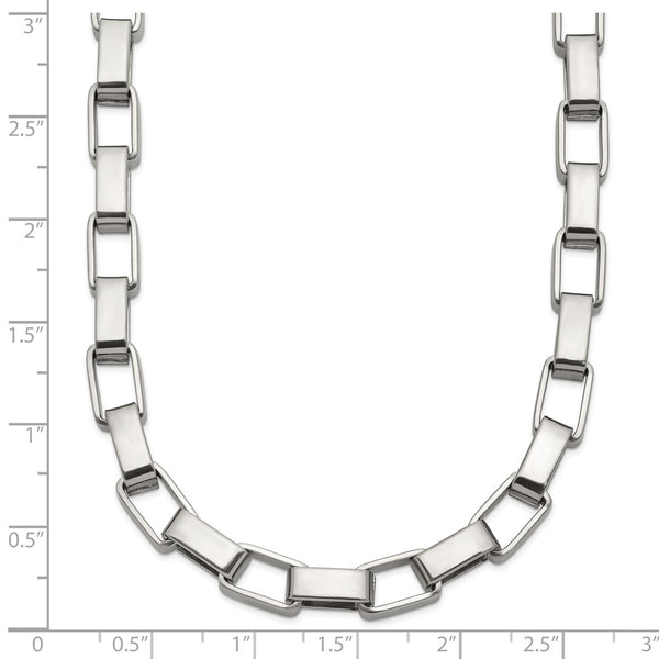 Stainless Steel Link 22in Necklace