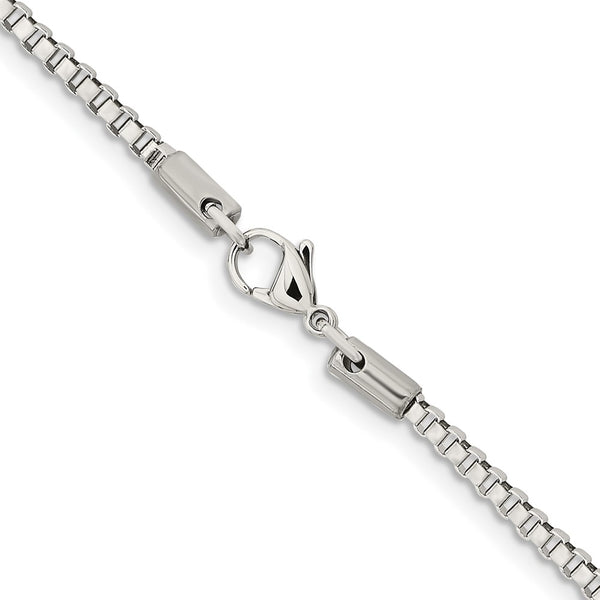 Stainless Steel 2.4mm 18in Box Chain