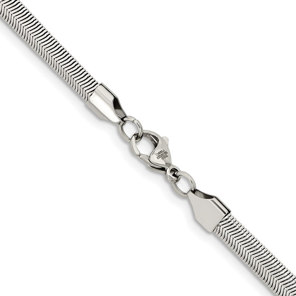 Stainless Steel 6.20mm 20in Flat Snake Chain