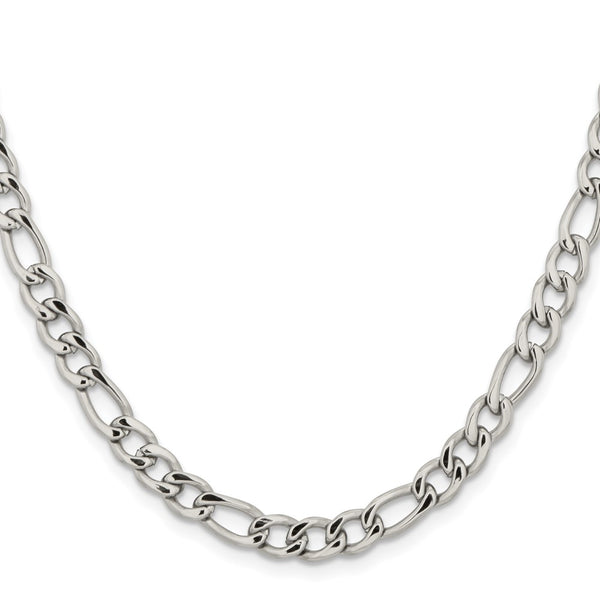 Stainless Steel 5.30mm 24in Figaro Chain