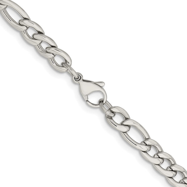 Stainless Steel 6.75mm 20in Figaro Chain