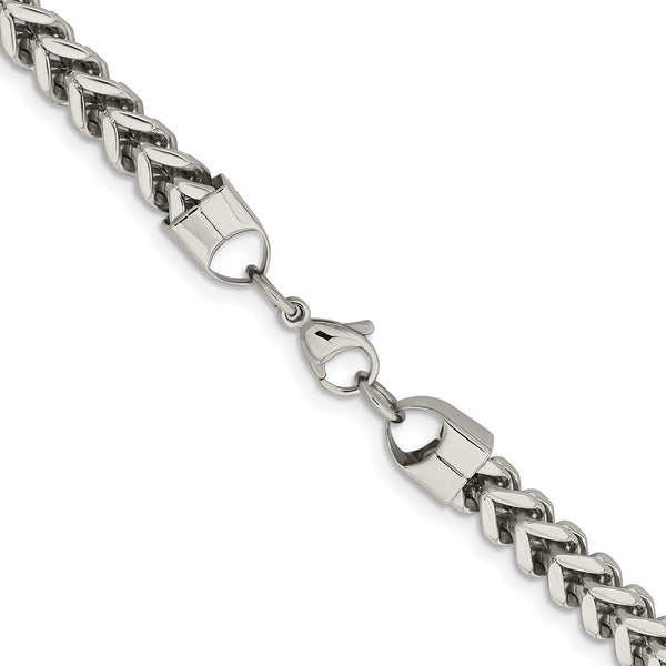 Stainless Steel 6.75mm 22in Franco Chain