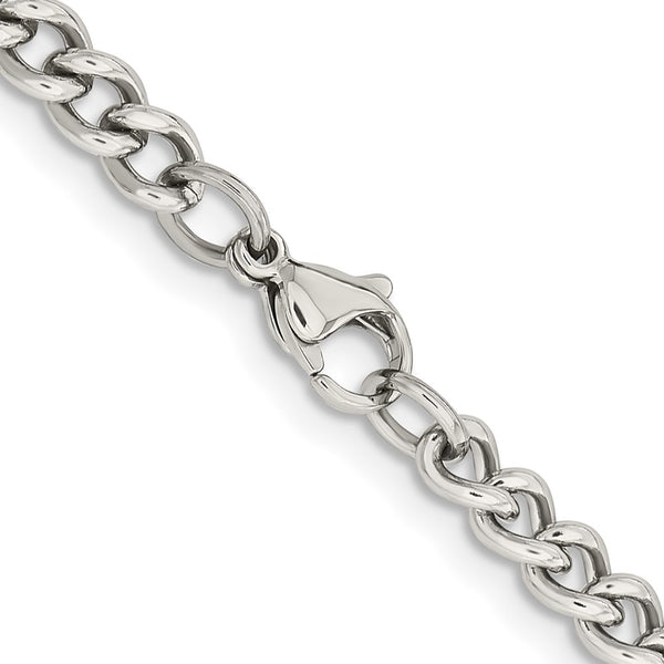 Stainless Steel 5.3mm 22in Round Curb Chain