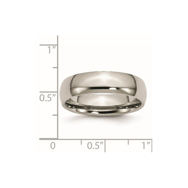 Titanium 6mm Polished Band