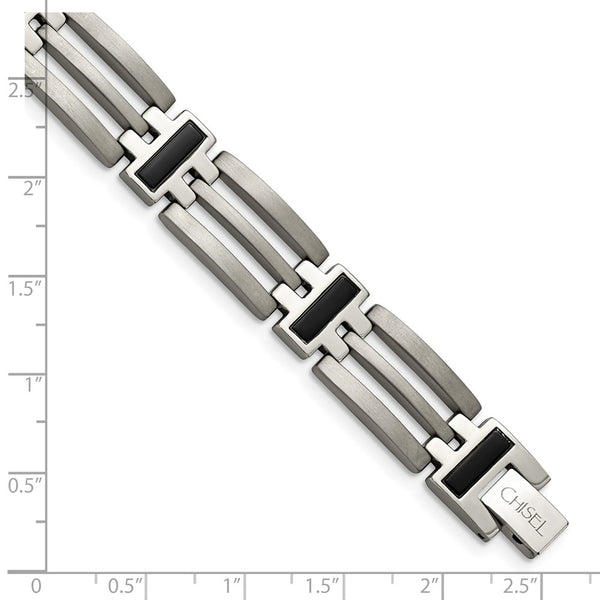 Titanium IP-plated 8.5in Bracelet