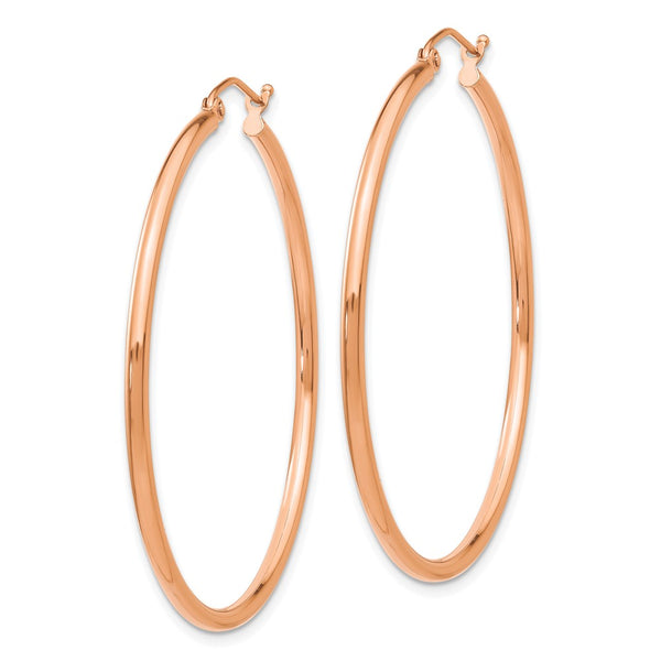 14KT Rose Gold 45X2MM Hoop Earrings