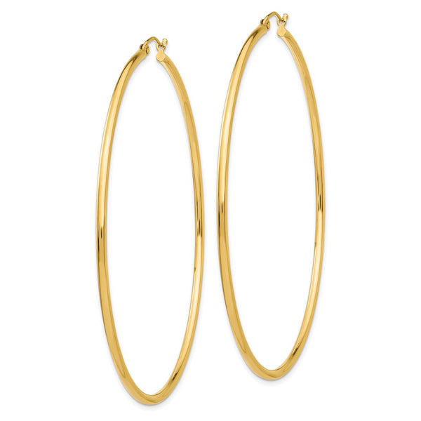 14KT Yellow Gold 70X2MM Hoop Earrings