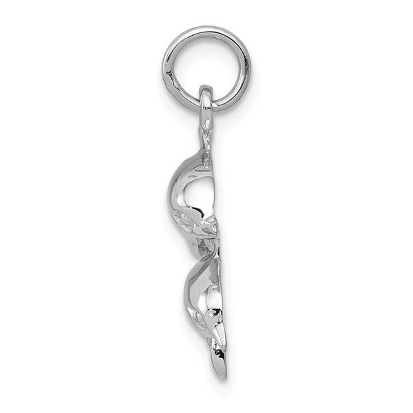 14KT White Gold 22X17MM Pendant. Chain Not Included