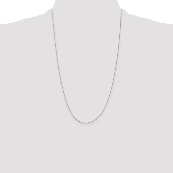 14KT White Gold 26-inch 0.5MM Box Pendant Chain