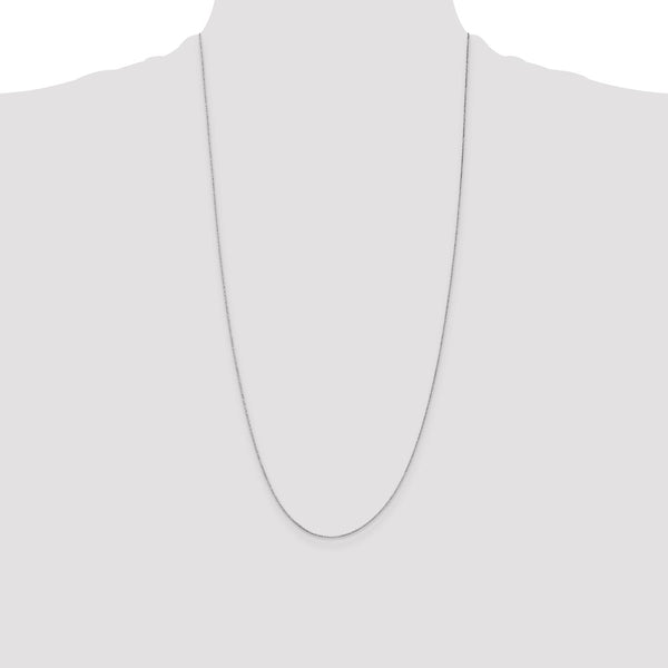 14KT White Gold 28-inch 0.5MM Box Pendant Chain