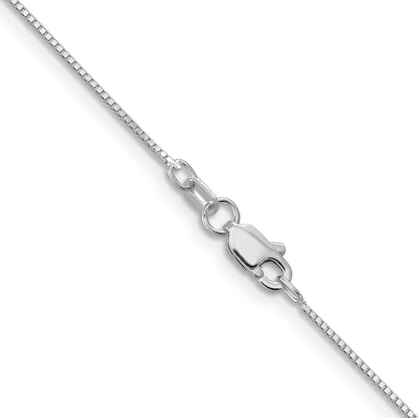 14KT White Gold 16-inch 0.7MM Box Pendant Chain