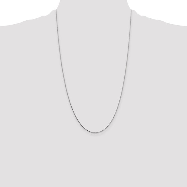 14KT White Gold 26-inch 0.7MM Box Pendant Chain