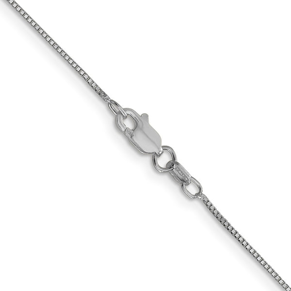 14KT White Gold 22-inch 0.7MM Box Chain