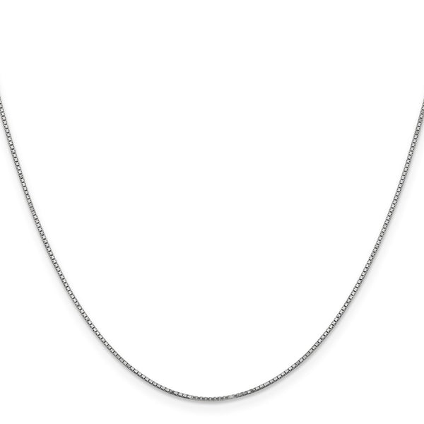 14KT White Gold 20-inch 0.9MM Box Pendant Chain