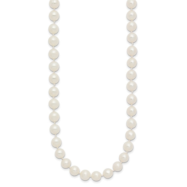 6X7MM Near Round Pearl Strand 20-inch Necklace in 14KT Yellow Gold