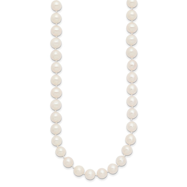 7X8MM Near Round Pearl Strand 16-inch Necklace in 14KT Yellow Gold