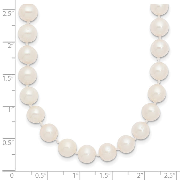 7X8MM Near Round Pearl Strand 16-inch Necklace in 14KT Yellow Gold