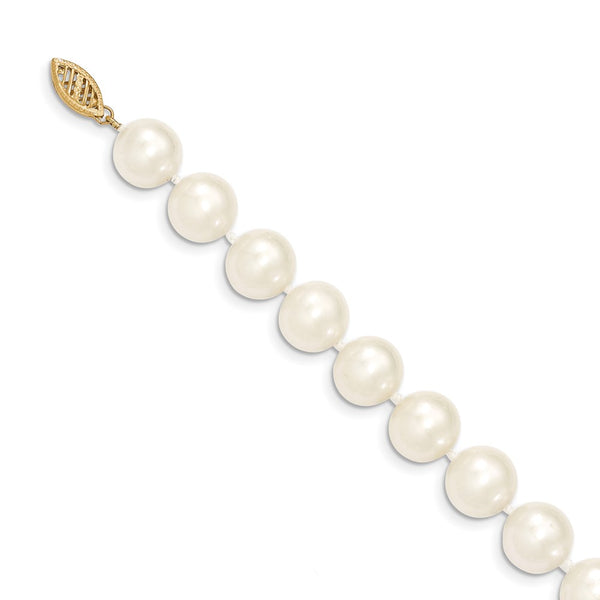 10X11MM Near Round Pearl Strand 20-inch Necklace in 14KT Yellow Gold