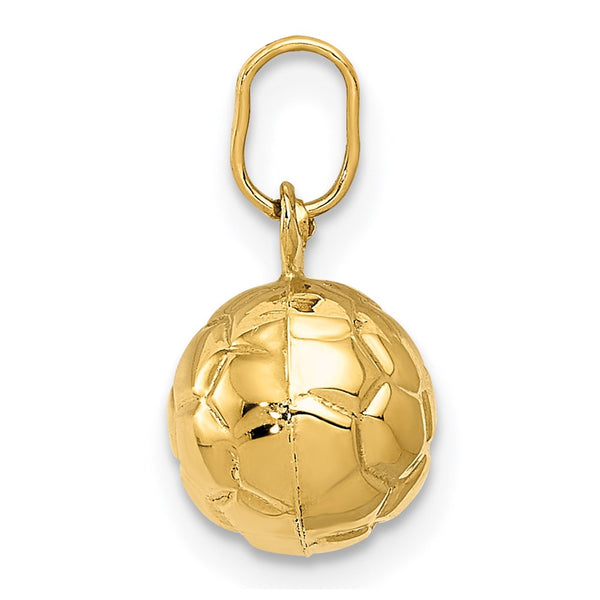 14k 3-D Soccer Ball Charm