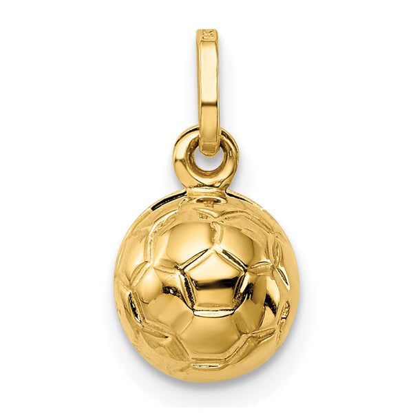 14k 3-D Soccer Ball Charm