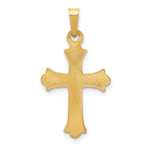 14KT Yellow Gold 28X15MM Cross Pendant-Chain Not Included