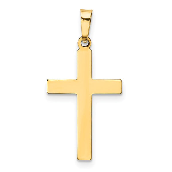 14KT Yellow Gold 28X9MM Cross Pendant. Chain Not Included