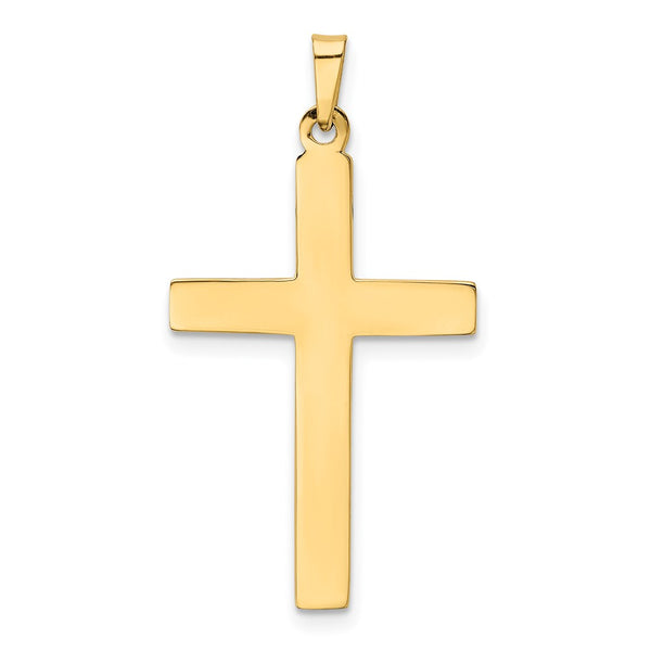 14KT Yellow Gold 36X19MM Cross Pendant. Chain Not Included