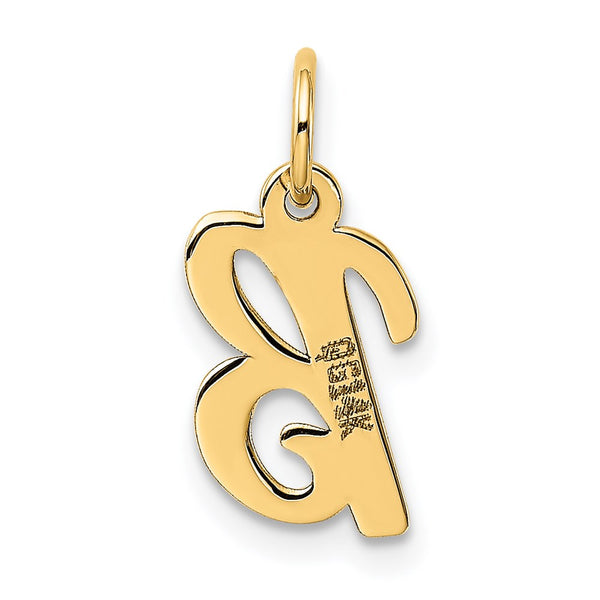 14k Small Script Initial B Charm