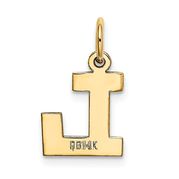 14KT Yellow Gold Initial Pendant; Initial L. Chain not Included