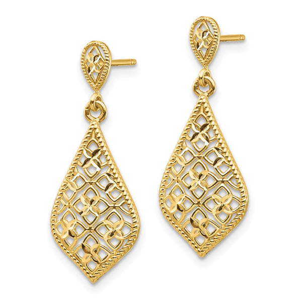 14KT Yellow Gold Drop & Dangle Fancy Earrings